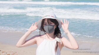 [香港辣妹] 可爱妹子沙滩散步酒店里做爱