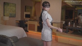 旗袍仙女秘书勾引老板