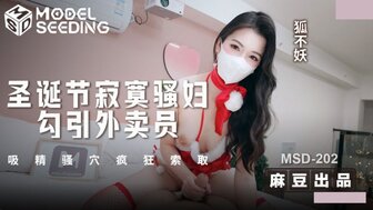 MSD202 圣诞节孤独女人引诱送货员