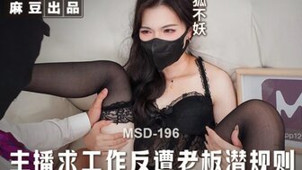 MSD196 性感主播找工作却被老板操了