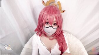 [COSPLAYFruitkitty] 操八重美子的紧致小穴